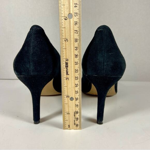 Vince Camuto Dark Suede Heels - Picture 8 of 10